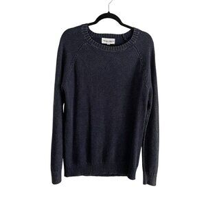 Thomas Sterling Men Sz S Navy Crewneck Long Sleeve Pullover Cotton Sweater NWT